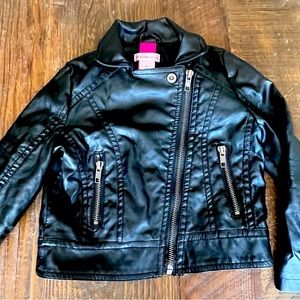 Girl’s Faux Leather Jacket, Design History Size 3T